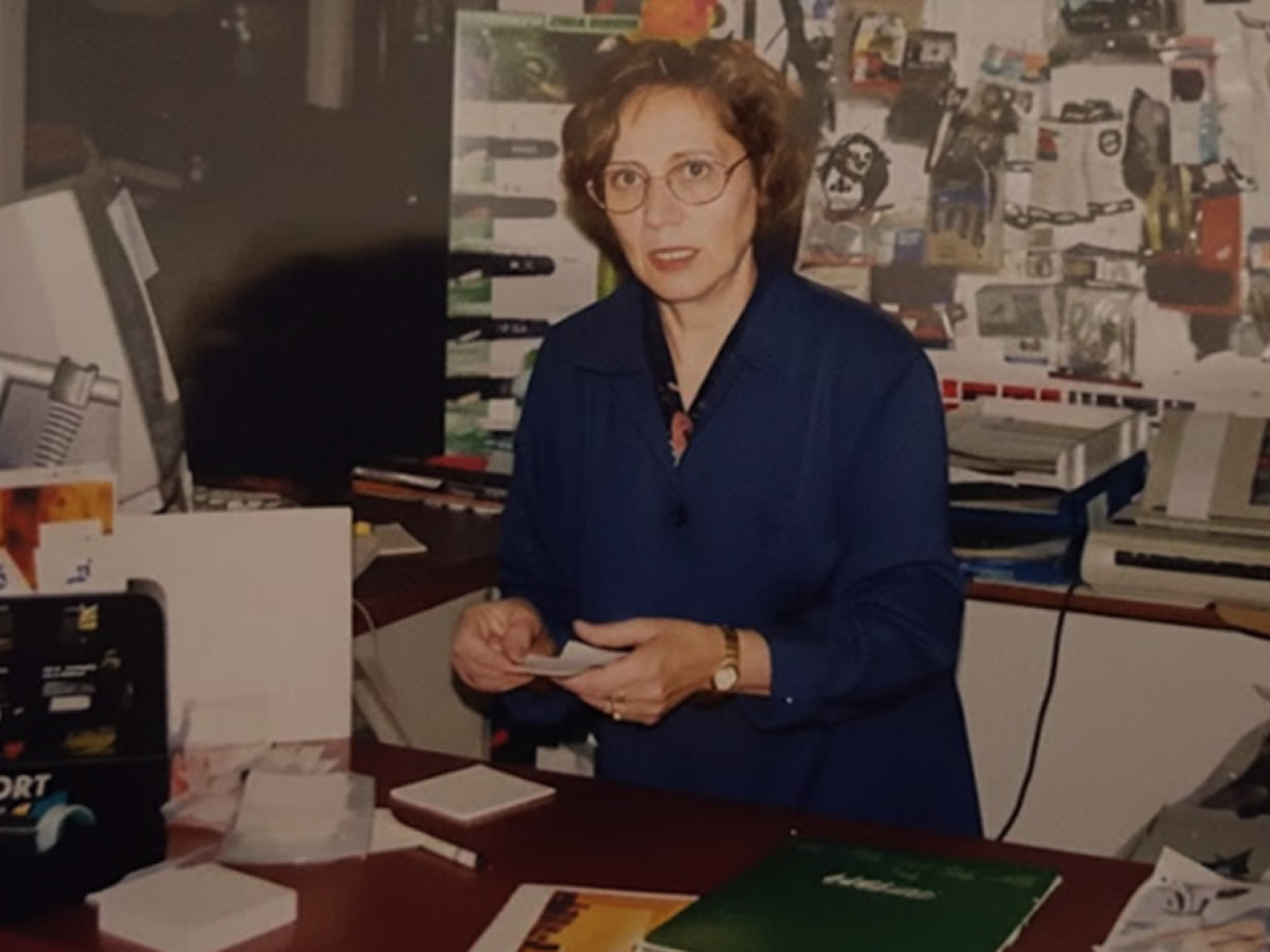 Lucía en Ciclos Martín durante los años 90
